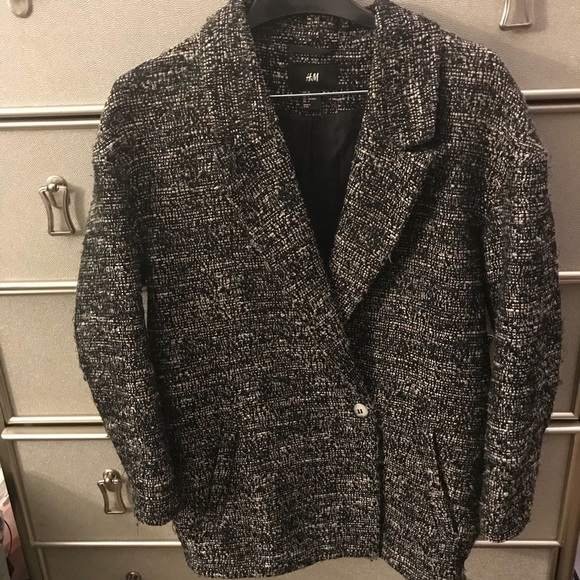✨🧥Tweed Cocoon jacket fr HM 🧥 ✨ - Picture 2 of 6